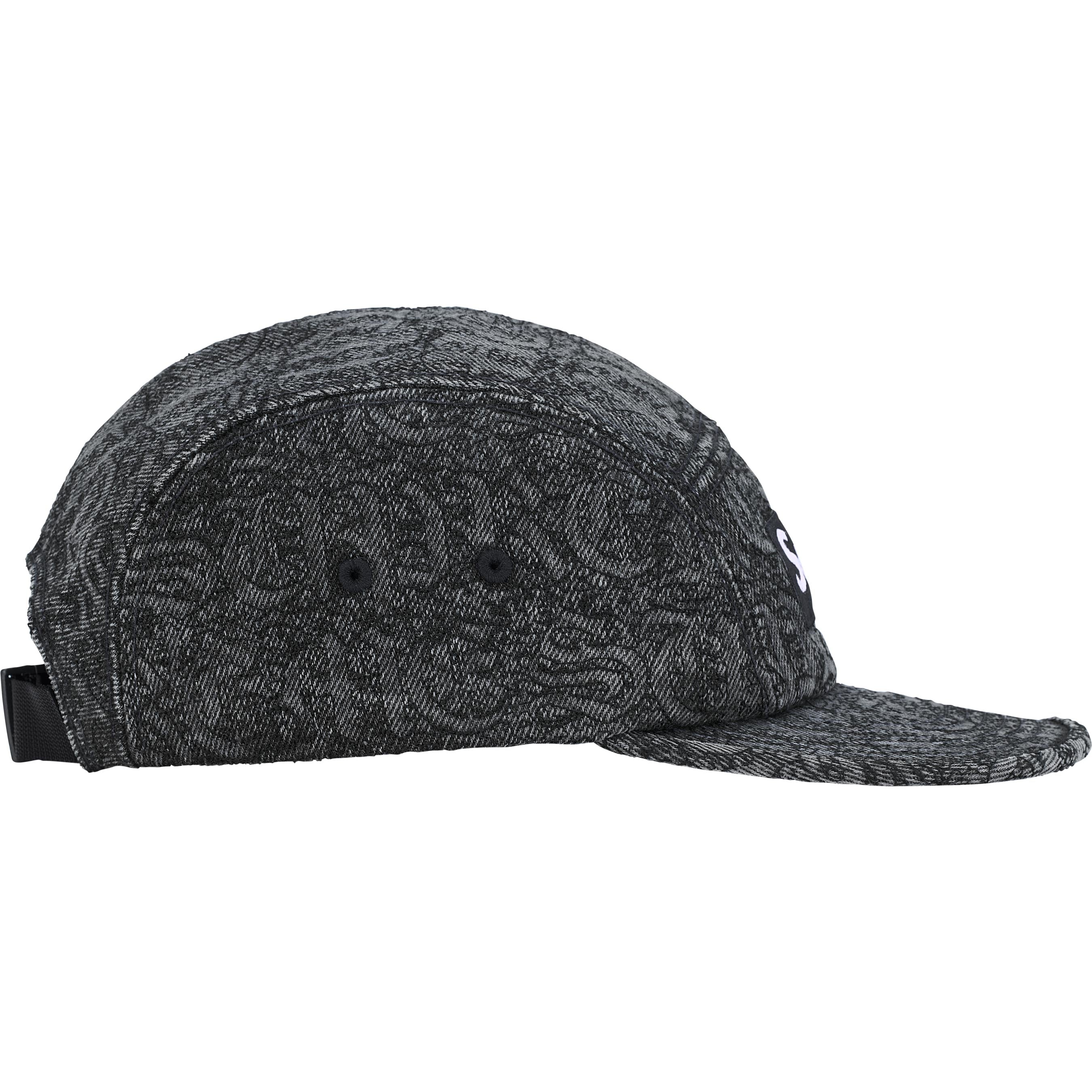 Stitched Old English Denim Camp Cap view 9